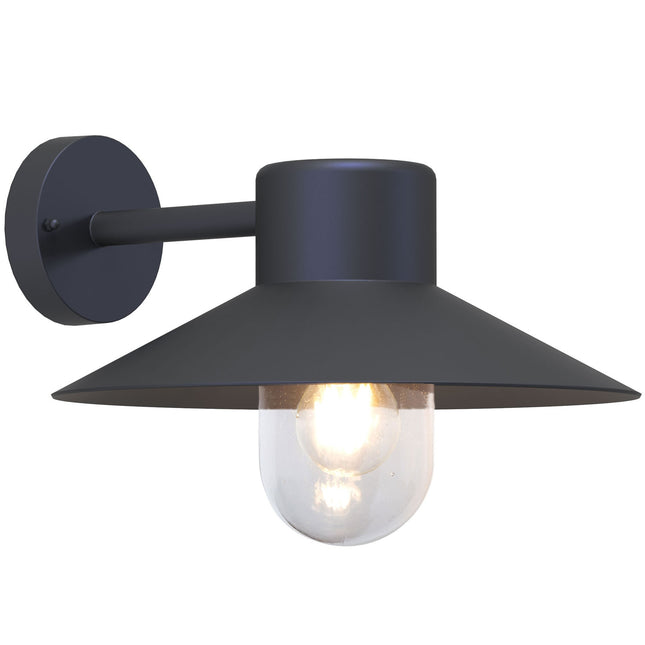 Victor Wandleuchte E27 Fassung IP44 Anthrazit