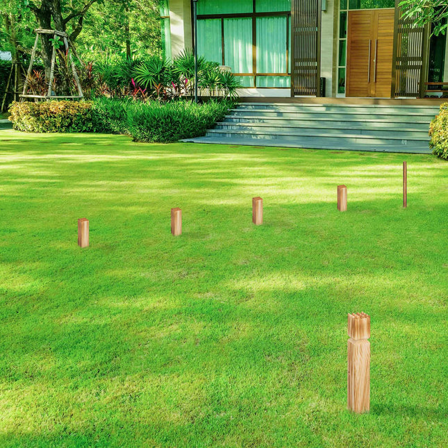 Jeu de Kubb en bois Viking