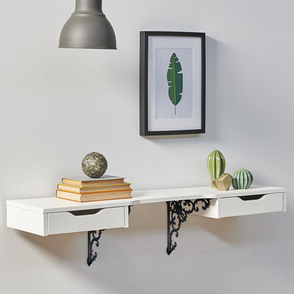 Supports d'étagère vintage en fonte, lot de 4, angle de 90°