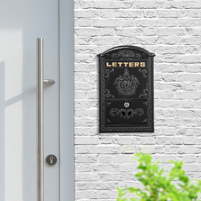 Vintage Briefkasten mit Schloss – Briefkasten im Antik-Stil