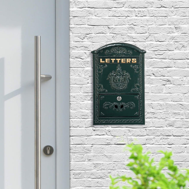 Nostalgischer Briefkasten mit Schloss – Nostalgischer Postkasten