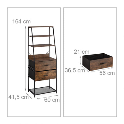 Vintage shelf in industrial design