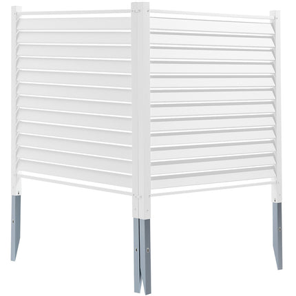 Vinyl Privacy Fence Panels 48x48, Louvered, 2-Pack