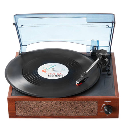 Vinyl Record Player, 3-Speed Belt Drive, Bluetooth Speakers