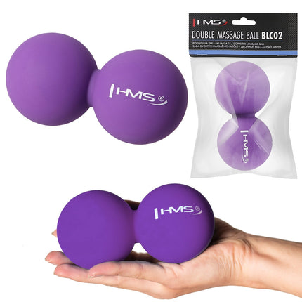 Balle de massage double violette - Soulage les tensions musculaires