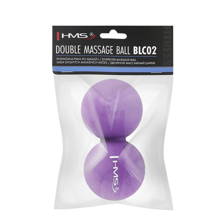 Balle de massage double violette - Soulage les tensions musculaires