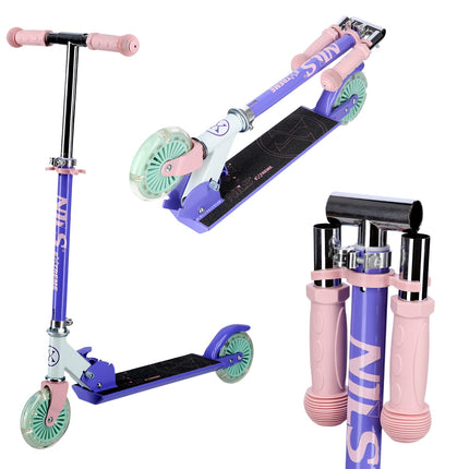 Trottinette Violet Kick, roues de 120 mm, hauteur réglable