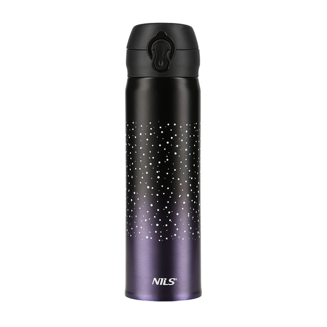 Violette Thermotasse, isoliert, auslaufsicher, 325 ml