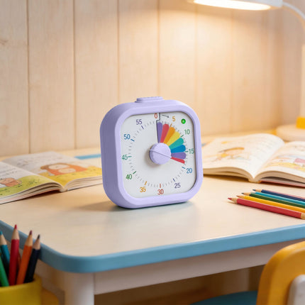 Visueller Timer für Kinder und Erwachsene, 60 Minuten, einstellbare Lautstärke