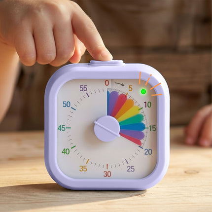 Visueller Timer für Kinder und Erwachsene, 60 Minuten, einstellbare Lautstärke
