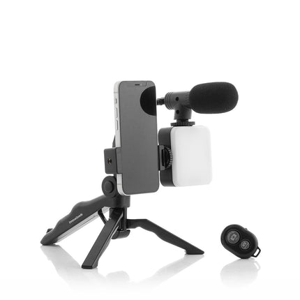 Vlogging-Kit mit Licht, Mikrofon und Fernbedienung Plodni InnovaGoods 6-teilig