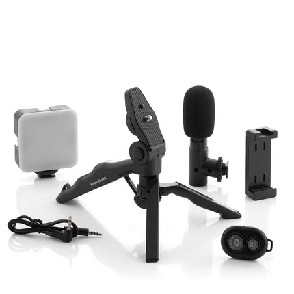 Vlogging-Kit mit Licht, Mikrofon und Fernbedienung Plodni InnovaGoods 6-teilig