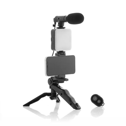 Vlogging-Kit mit Licht, Mikrofon und Fernbedienung Plodni InnovaGoods 6-teilig