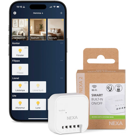 WBR-01 Smart Einbauempfänger Ein/Aus 1800W System Nexa 2 WiFi/433