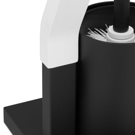 WC-Stuhl schwarz/weiß