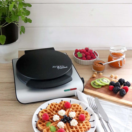 Waffeleisen, Keramikbeschichtung, silberfarben