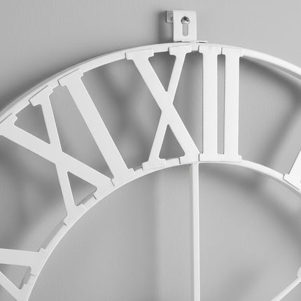 Horloge murale, chiffres romains, diamètre 60 cm