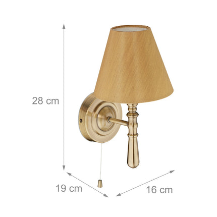 Appliques murales, lot de 2, abat-jour en tissu, usage intérieur