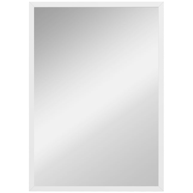 Miroir mural 50x70 cm, cadre en MDF, montage facile