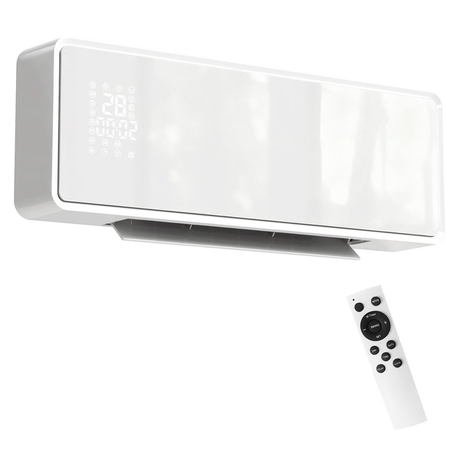 Wandmontierter 2000W Keramikheizer, Thermostat, Timer