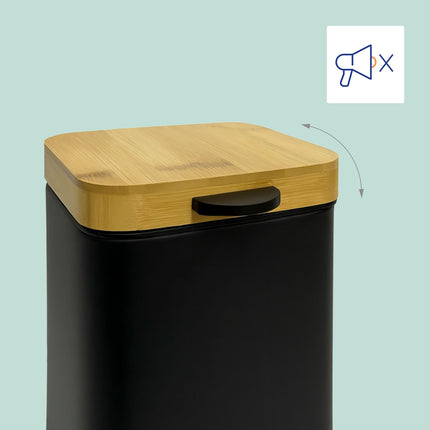Wandmontierter 3L Badezimmereimer, Soft-Close-Deckel