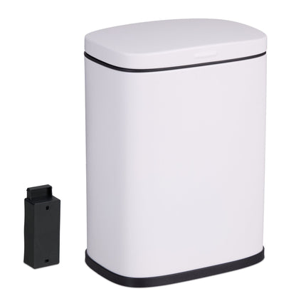 Poubelle de salle de bain murale, 3 L, couvercle à fermeture douce