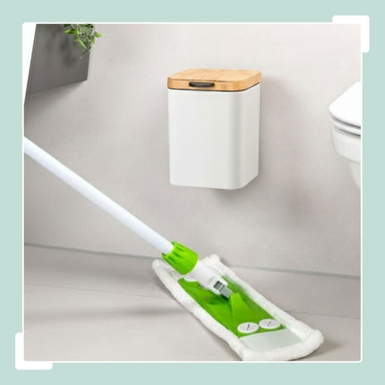 Wandmontierter Badezimmer-Mülleimer, 3L, mit Absenkautomatik