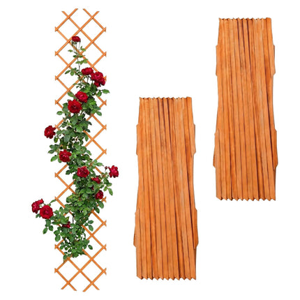 Wandmontierbares ausziehbares Spalier 3er-Set für Kletterpflanzen