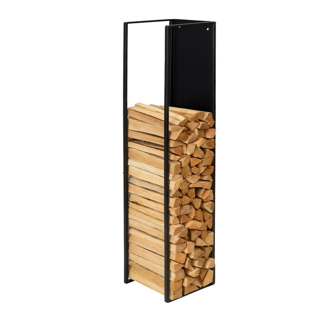 Wandmontiertes Kaminholzregal – Holzlagerung für Innenräume