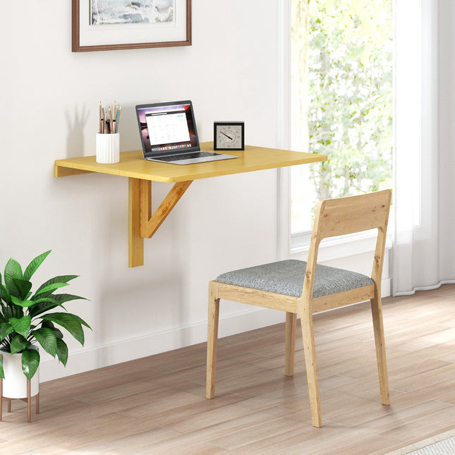Bureau mural pliant, 80 x 60 cm, MDF pin