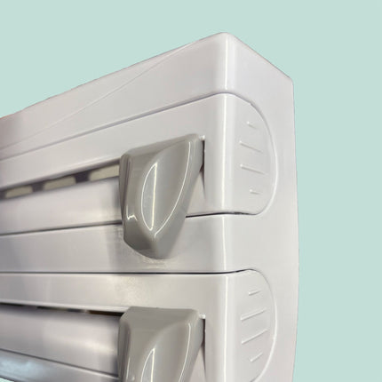 Porte-rouleau de cuisine mural avec coupe-papier aluminium