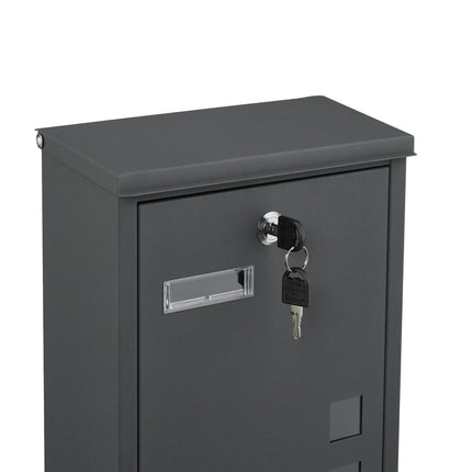 Wandbriefkasten mit Sichtfenstern