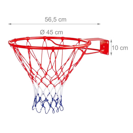 Panier de basket-ball mural extérieur, 45 cm