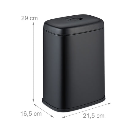 Wandmülleimer, 5 l, abnehmbarer Deckel