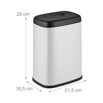 Poubelle murale, 5 L, couvercle amovible