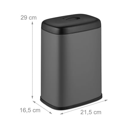 Wandmülleimer, 5 l, abnehmbarer Deckel