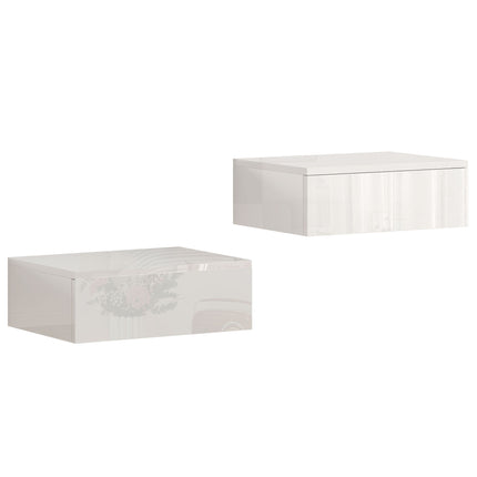 Wandmontierte Nachttische, Set, Schublade, Spanplatte