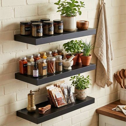 Wandregale, 3er-Set – Hängende Ablagen
