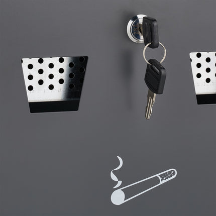 Cendrier mural en anthracite