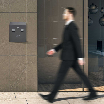 Cendrier mural en anthracite
