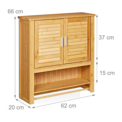 Armoire murale LAMELL bambou