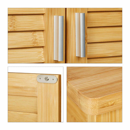 Armoire murale LAMELL bambou