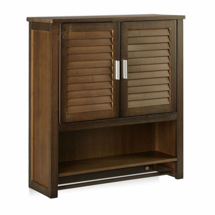 Armoire murale marron foncé LAMELL