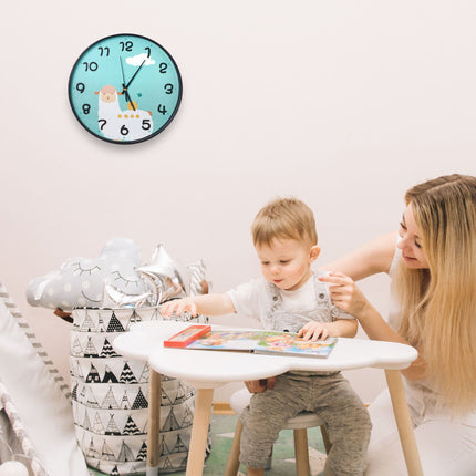 Wanduhr Lama für Kinder