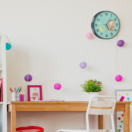 Horloge murale Singe pour enfants