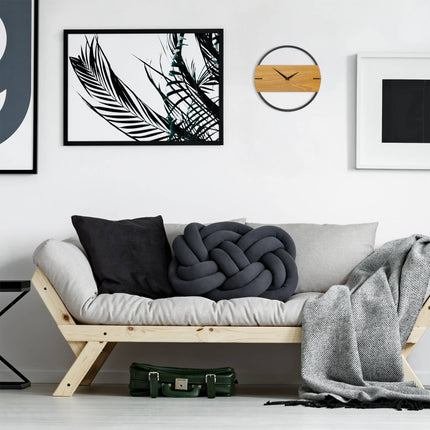 Horloge murale design en bois