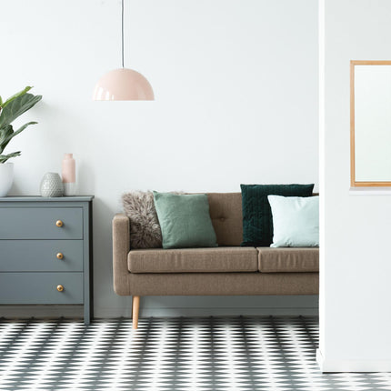 Miroir mural avec étagère