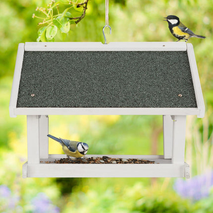 Wandmontiertes Vogelhäuschen weiß