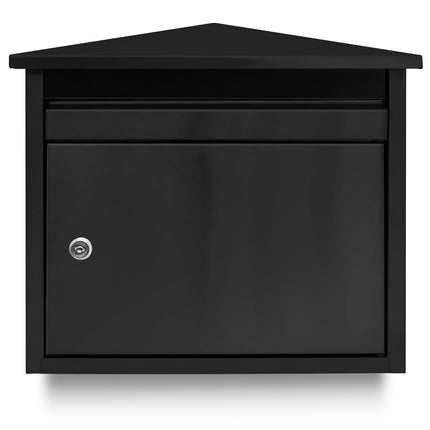 Boîte aux lettres murale noire
