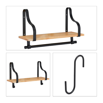 Wandregal für die Küche mit Haken